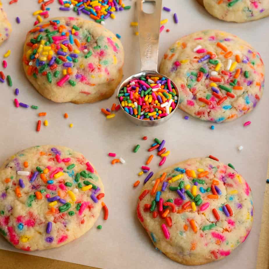 Funfetti Cookies (Sprinkle Cookies) | Small Town Woman