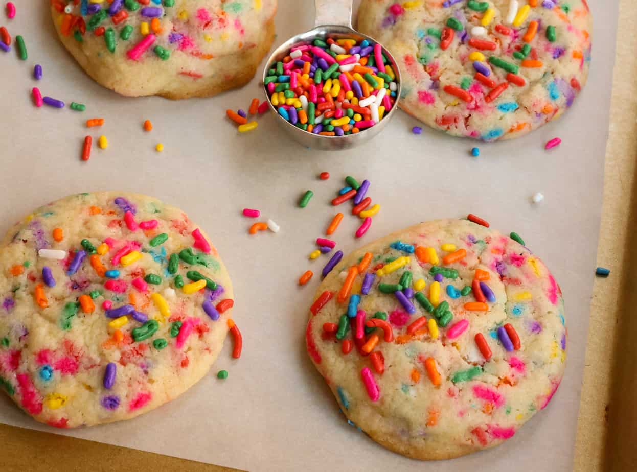 Funfetti Cookies (Sprinkle Cookies) | Small Town Woman