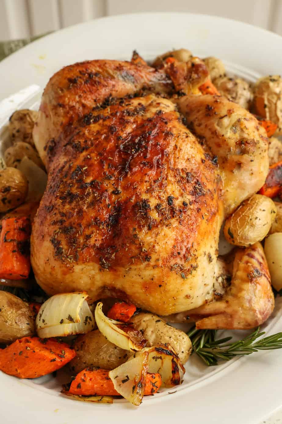 Herb Butter Roasted Chicken | Small Town Woman