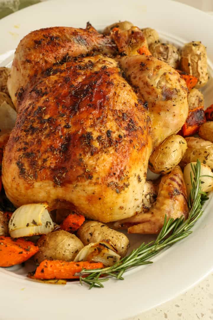 Herb Butter Roasted Chicken | Small Town Woman