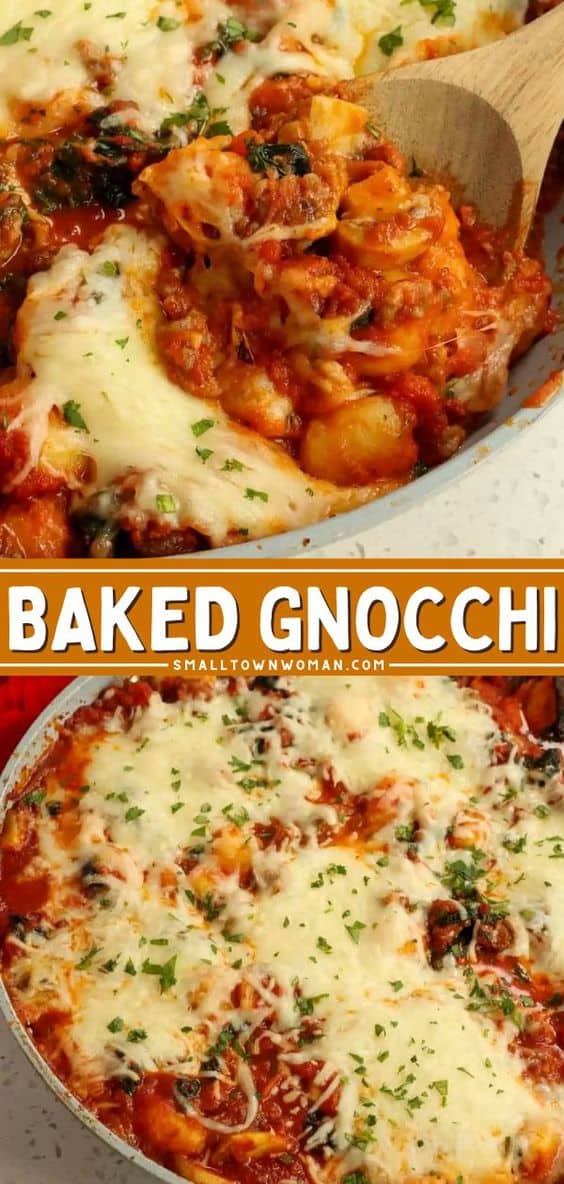 Cheesy Baked Gnocchi | Small Town Woman