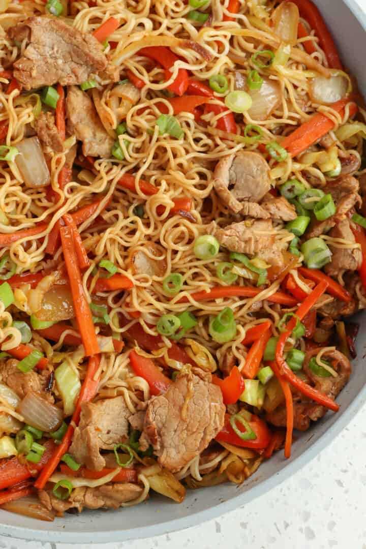 Pork lo Mein Recipe | Small Town Woman