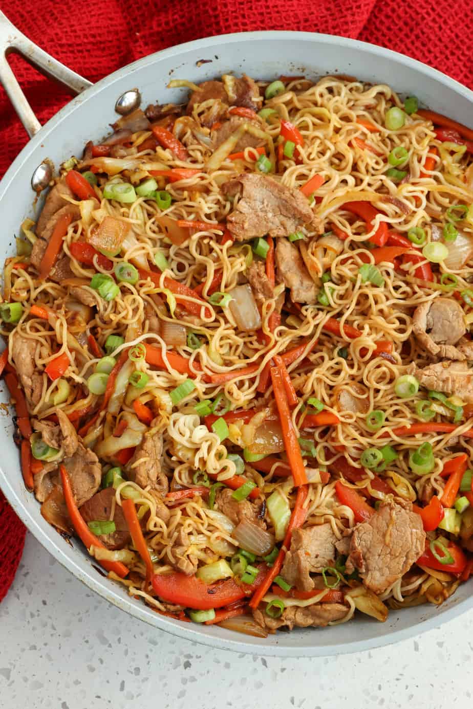 Pork lo Mein Recipe | Small Town Woman