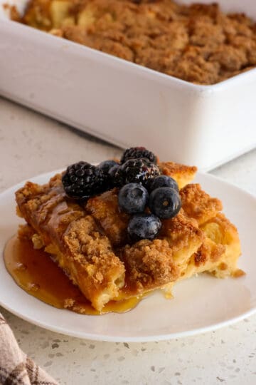 French Toast Casserole Recipe Small Town Woman   Overnight French Toast Casserole 20 360x540 