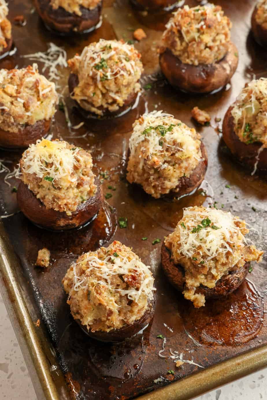 Sausage Stuffed Mushrooms | Small Town Woman