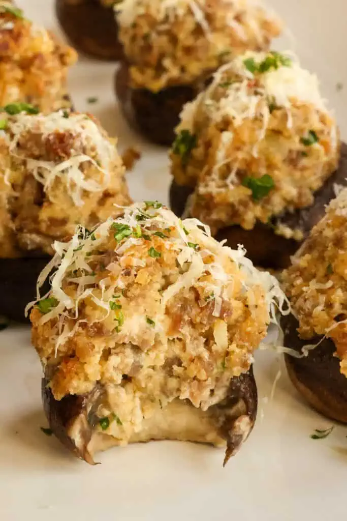 Sausage Stuffed Mushrooms | Small Town Woman