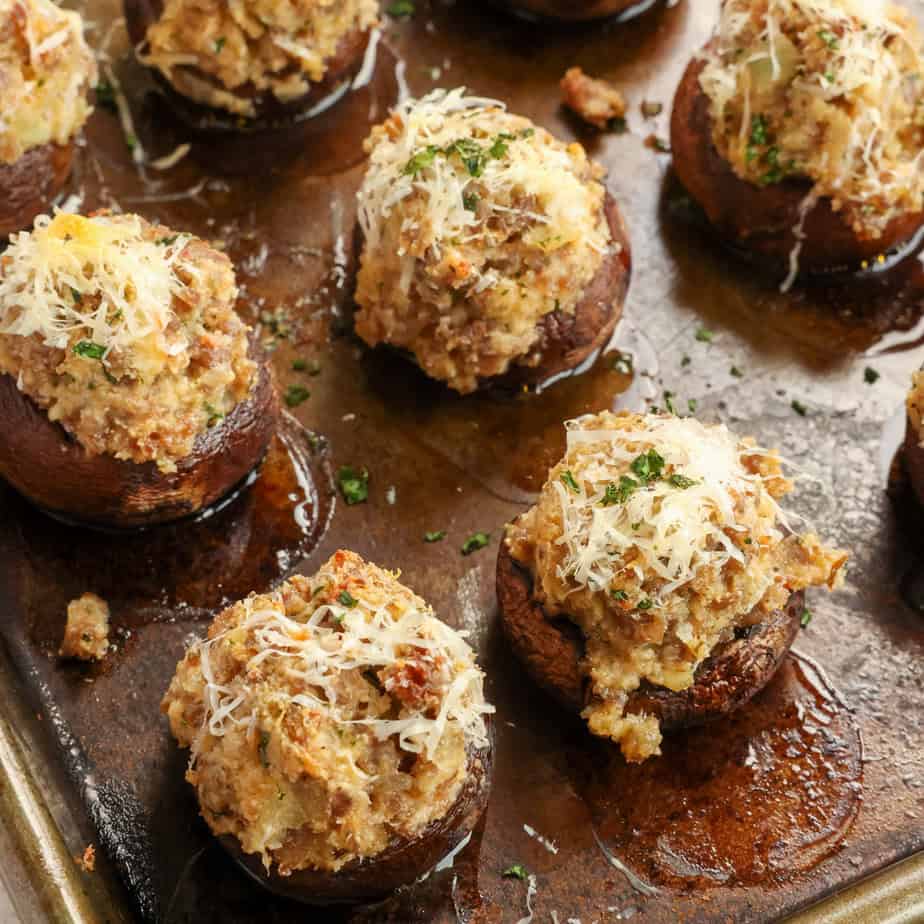 Sausage Stuffed Mushrooms