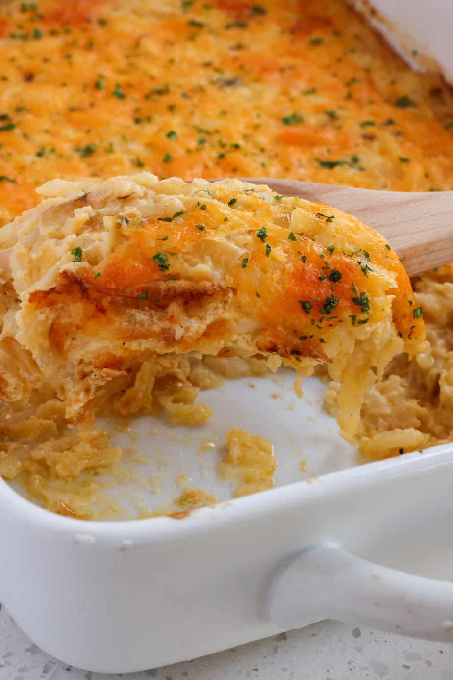 Cheesy Hashbrown Casserole Recipe | Small Town Woman