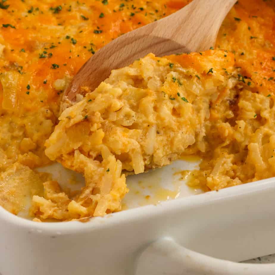 Cheesy Hashbrown Casserole Recipe | Small Town Woman