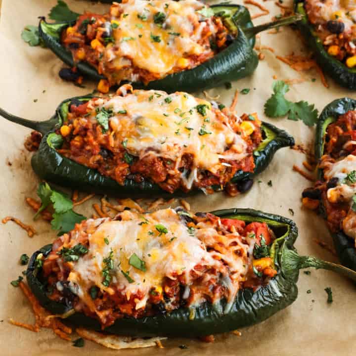 Stuffed Poblano Peppers