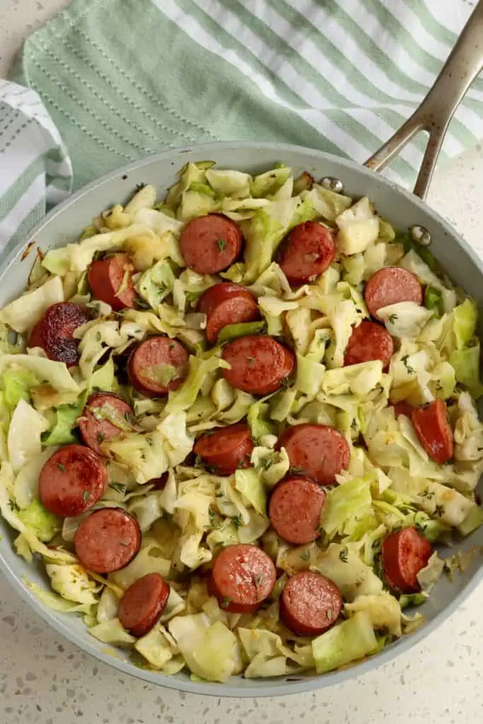 Cabbage and Sausage Skillet | Small Town Woman