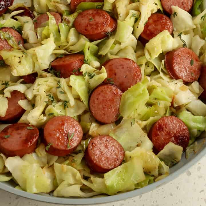 Cabbage and Sausage Skillet | Small Town Woman