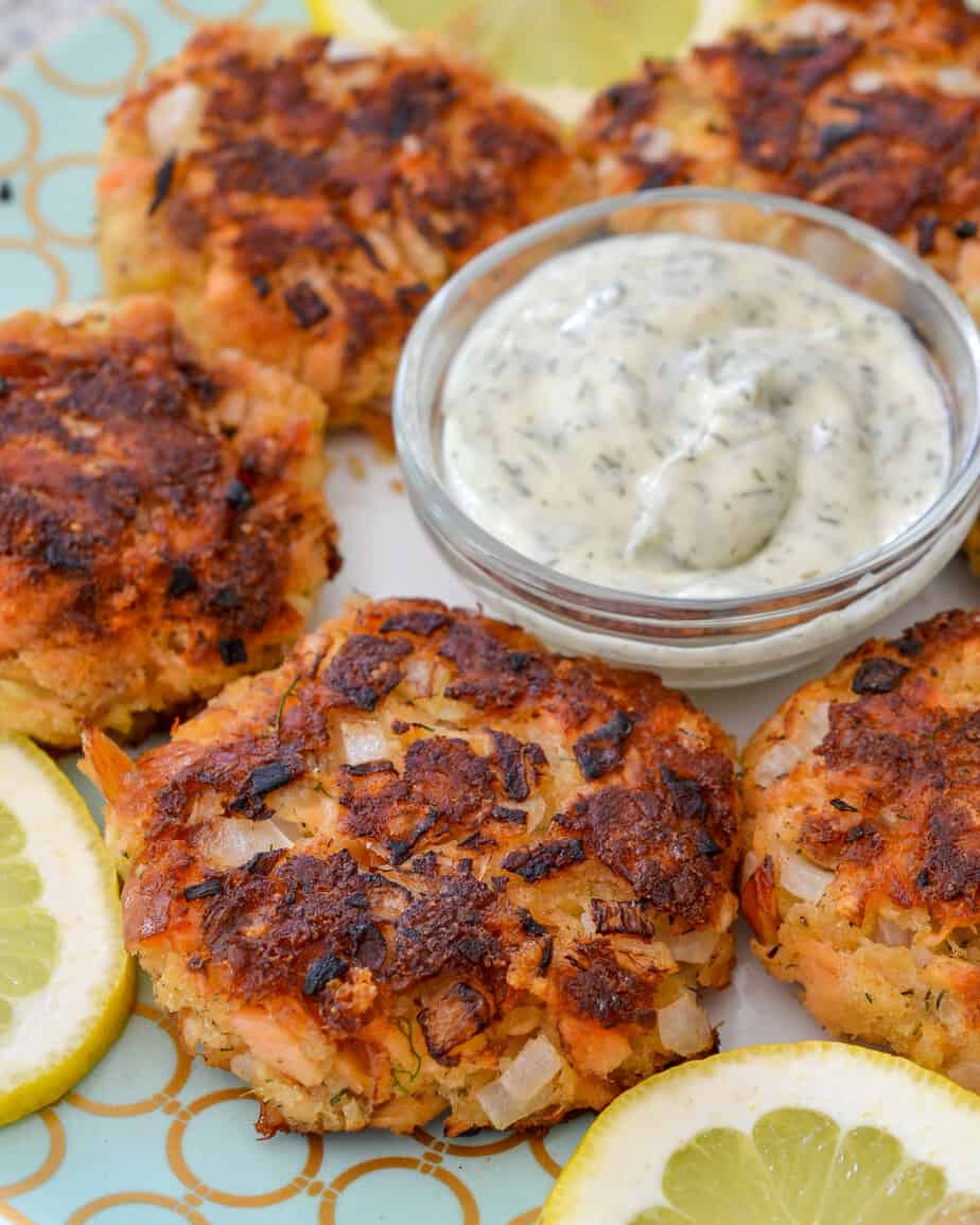 Smoked Salmon Fritters & Dill Cream Cheese Recipe