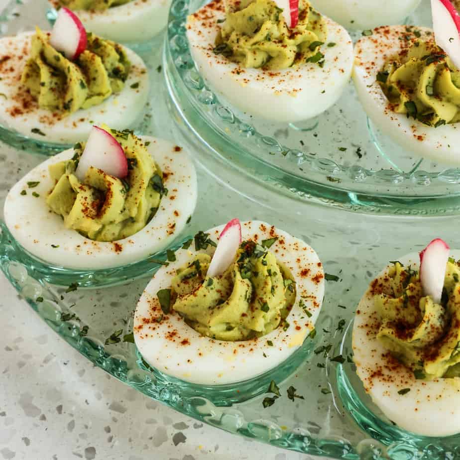 Halloween Deviled Eggs - Wholesome Yum