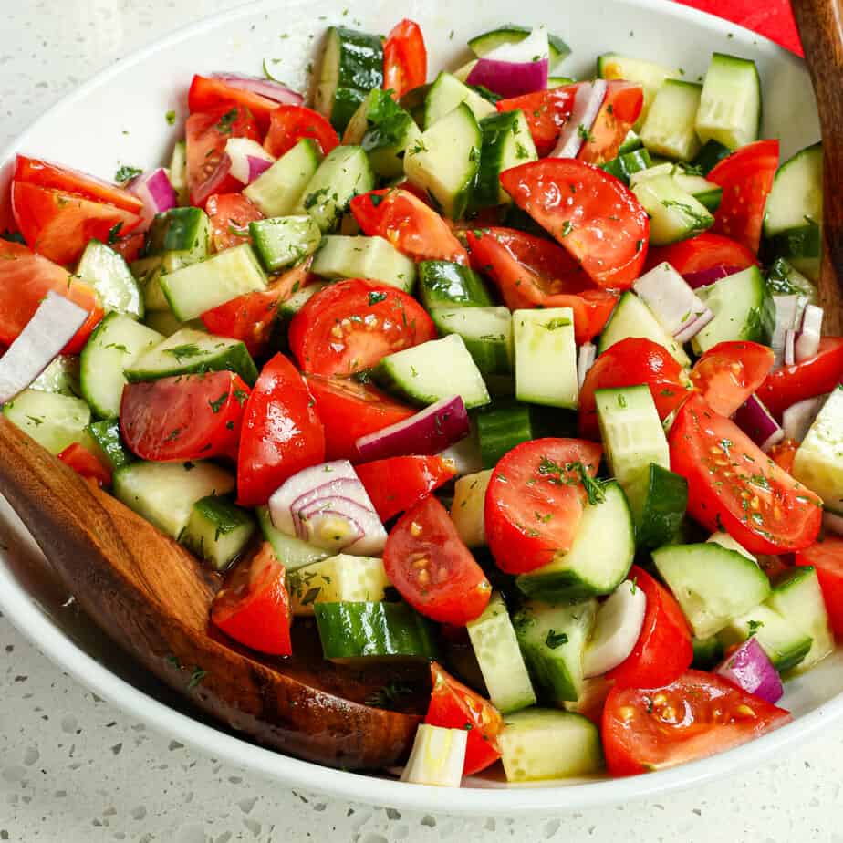 Heirloom Tomato & Herb Salad - Dishing Up the Dirt