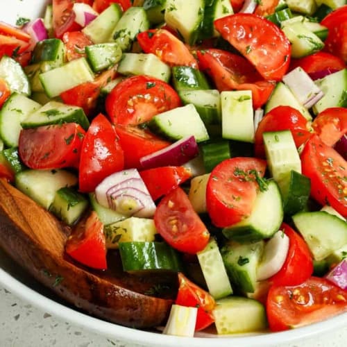 Easy Cucumber Tomato Salad