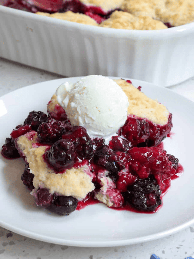 Mixed Berry Cobbler - Small Town Woman