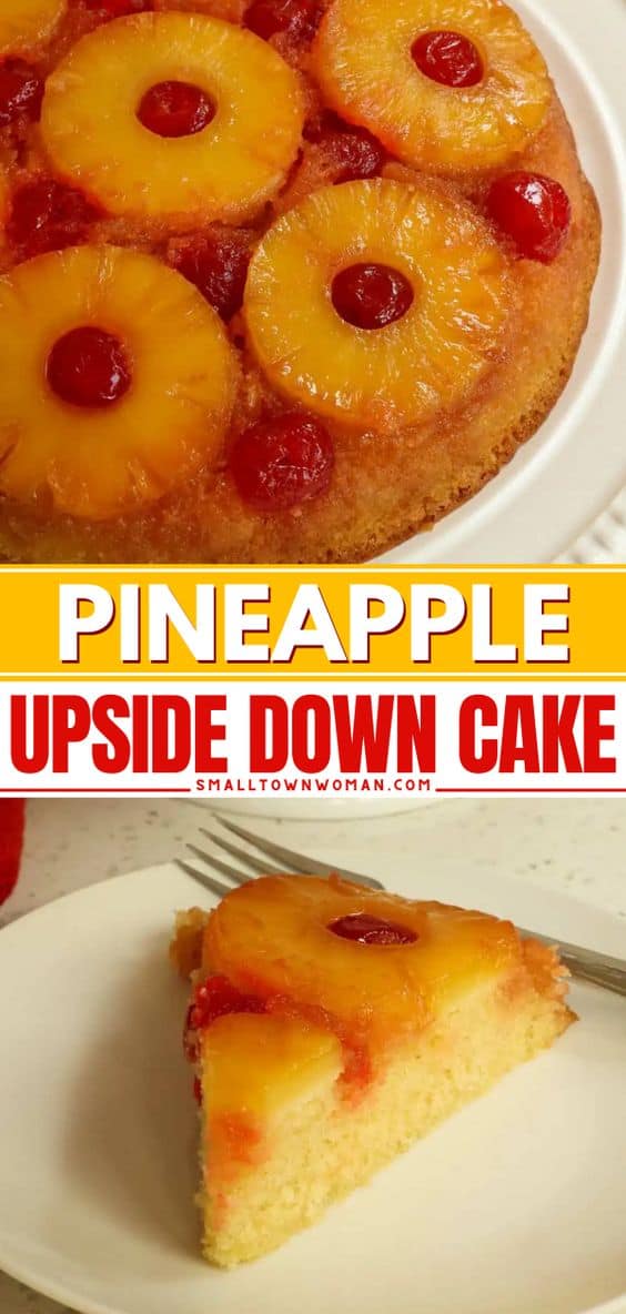 Pineapple Upside Down Cake - Small Town Woman