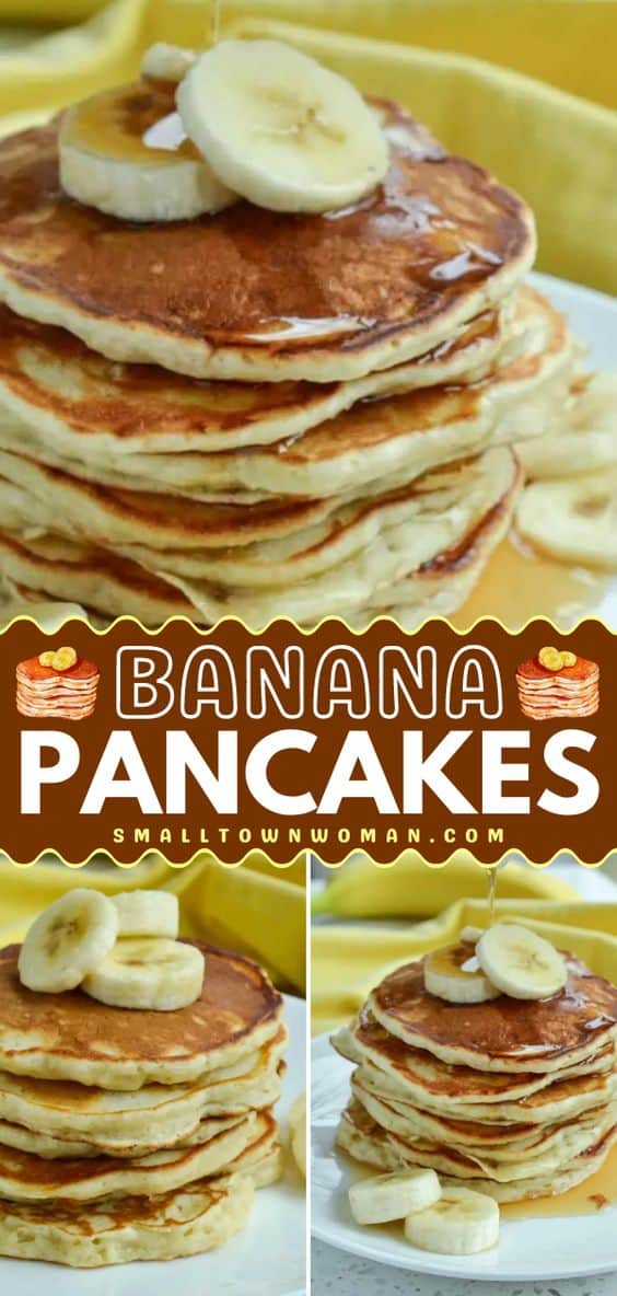 Banana Pancakes Recipe | Small Town Woman