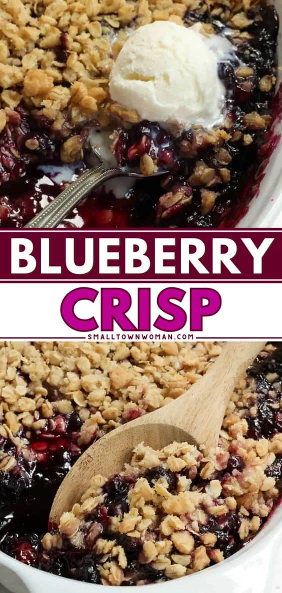 Easy Blueberry Crisp