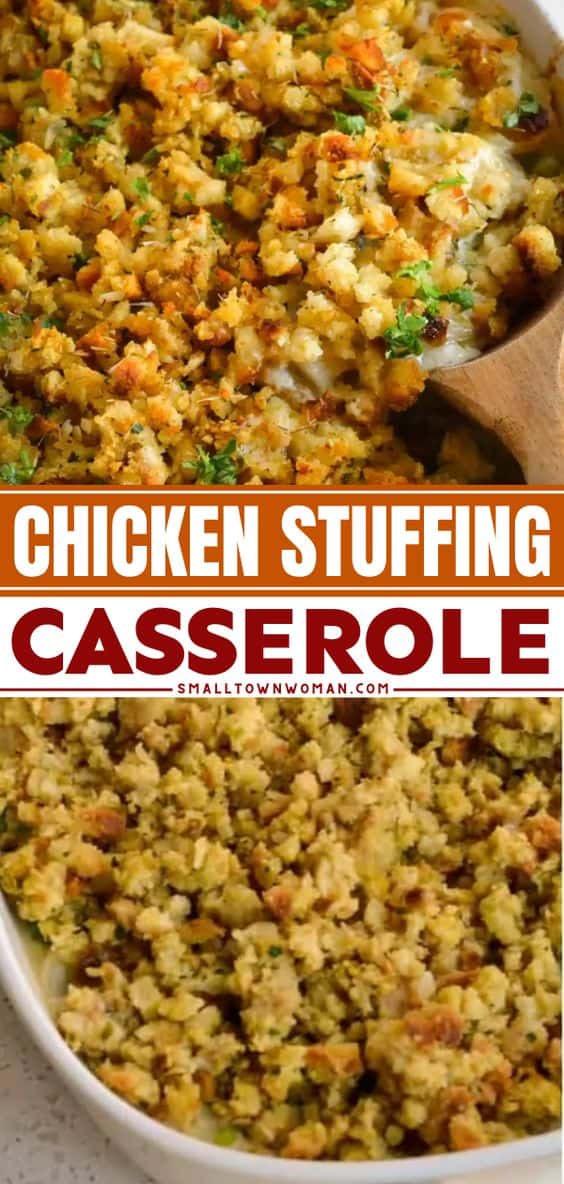 Chicken Stuffing Casserole {No Canned Soup}