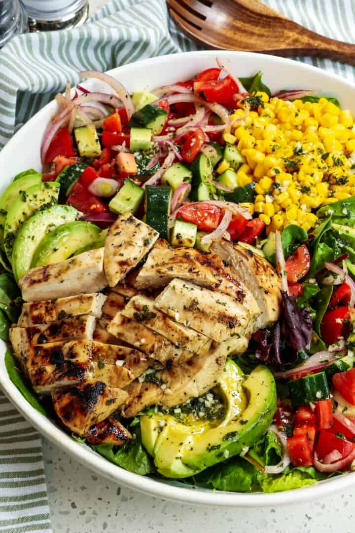 Grilled Chicken Salad - Small Town Woman