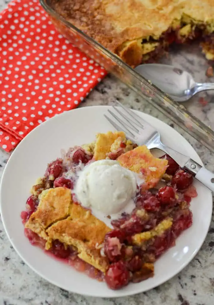 Easy Cherry Dump Cake - Small Town Woman