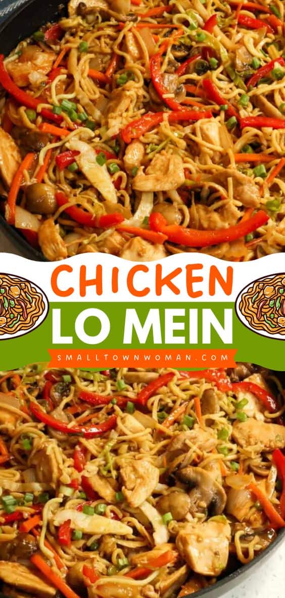 Chicken Lo Mein - Small Town Woman