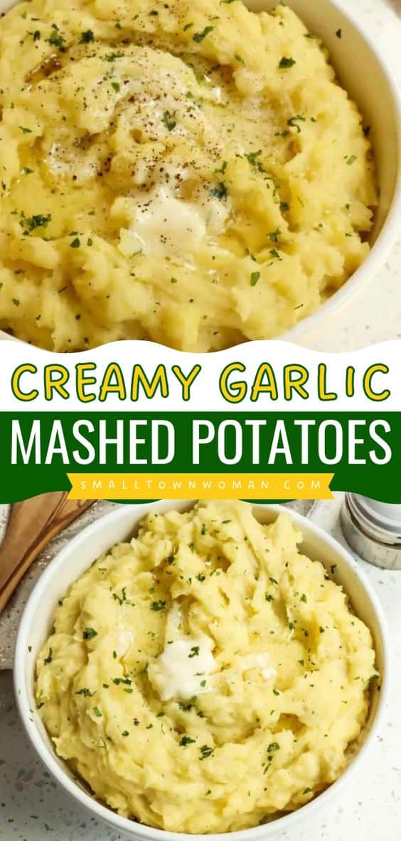 Garlic Mashed Potatoes - Small Town Woman