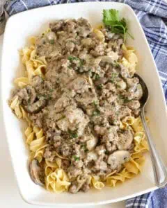 Ground Beef Stroganoff