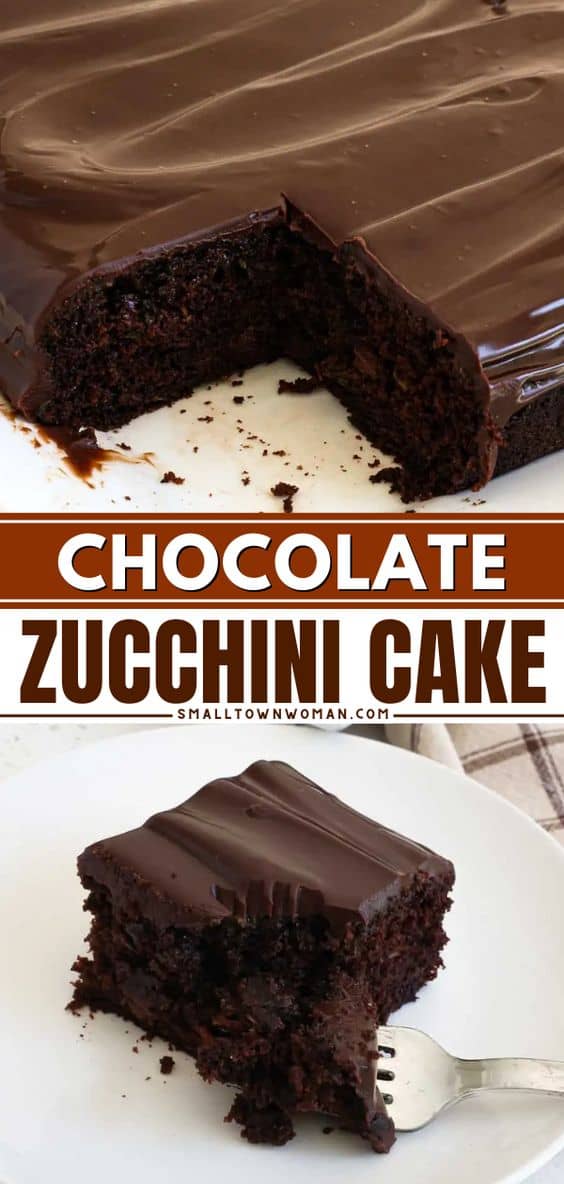 Chocolate Zucchini Cake - Small Town Woman