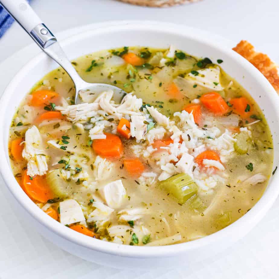 Easy Chicken and Rice Soup