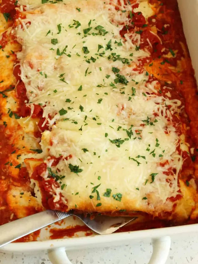 Cheese Stuffed Manicotti