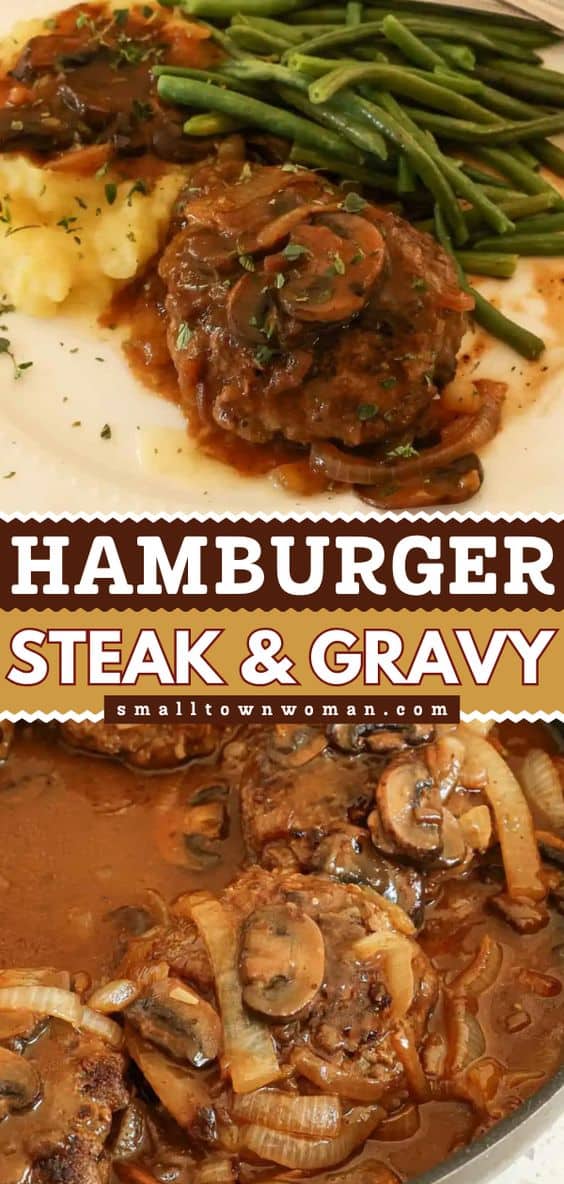 Hamburger Steak with Onion Gravy