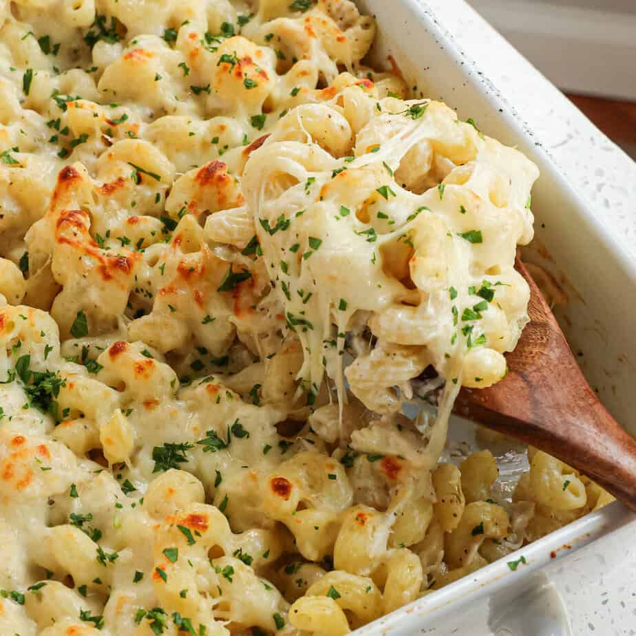 Chicken Alfredo Bake