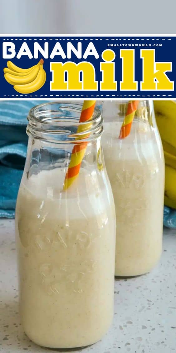 Easy Banana Milk Recipe Small Town 5503