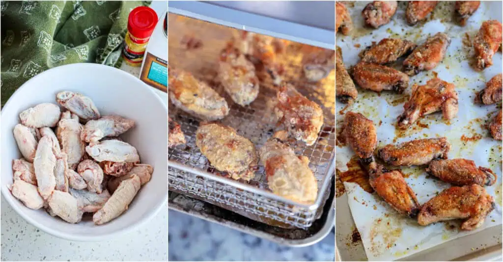 Combine the cornstarch and salt in a bowl. Add the wings and toss to coat. Now bake the wings in a preheated oven until golden brown, crispy, and cooked through.