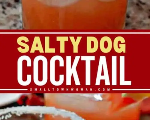 Salty dog cocktail