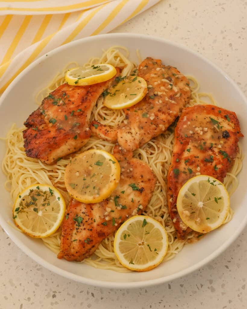 This quick and easy one-skillet chicken dinner is a refreshing dish and a family favorite. 