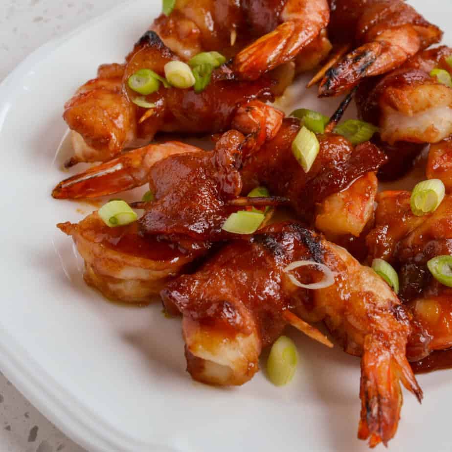 This amazing shrimp is baked with a sweet and spicy Asian based glaze that will leave you licking your lips. 