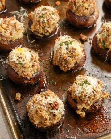 Sausage Stuffed Mushrooms