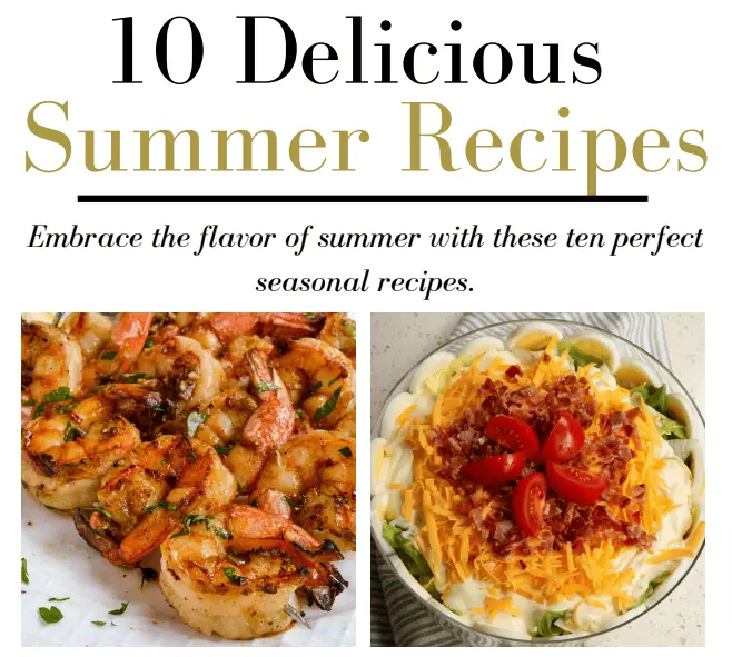 10 delicious summer recipes ebook cover