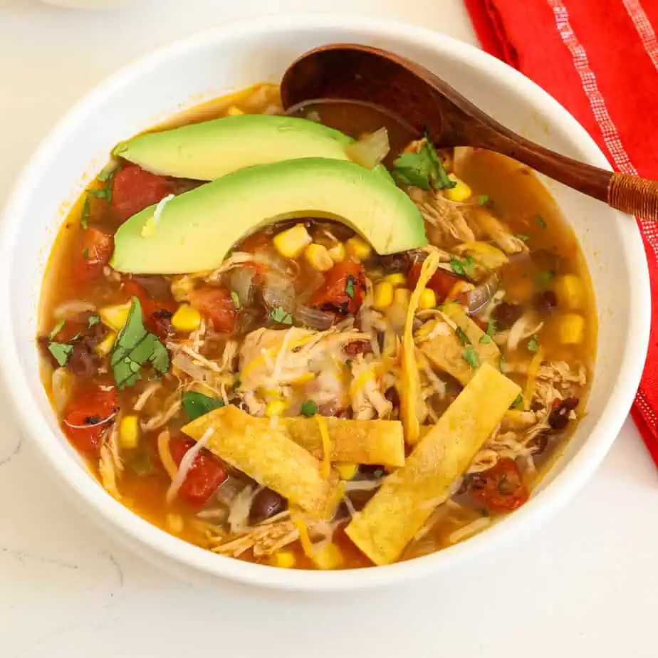 Crock Pot Chicken Tortilla Soup