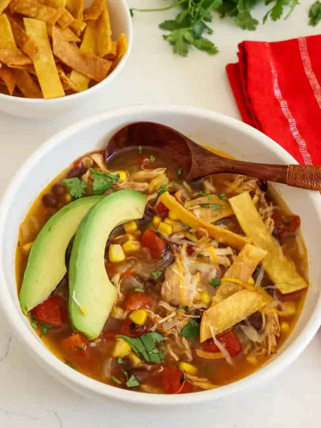 Crock Pot Chicken Tortilla Soup