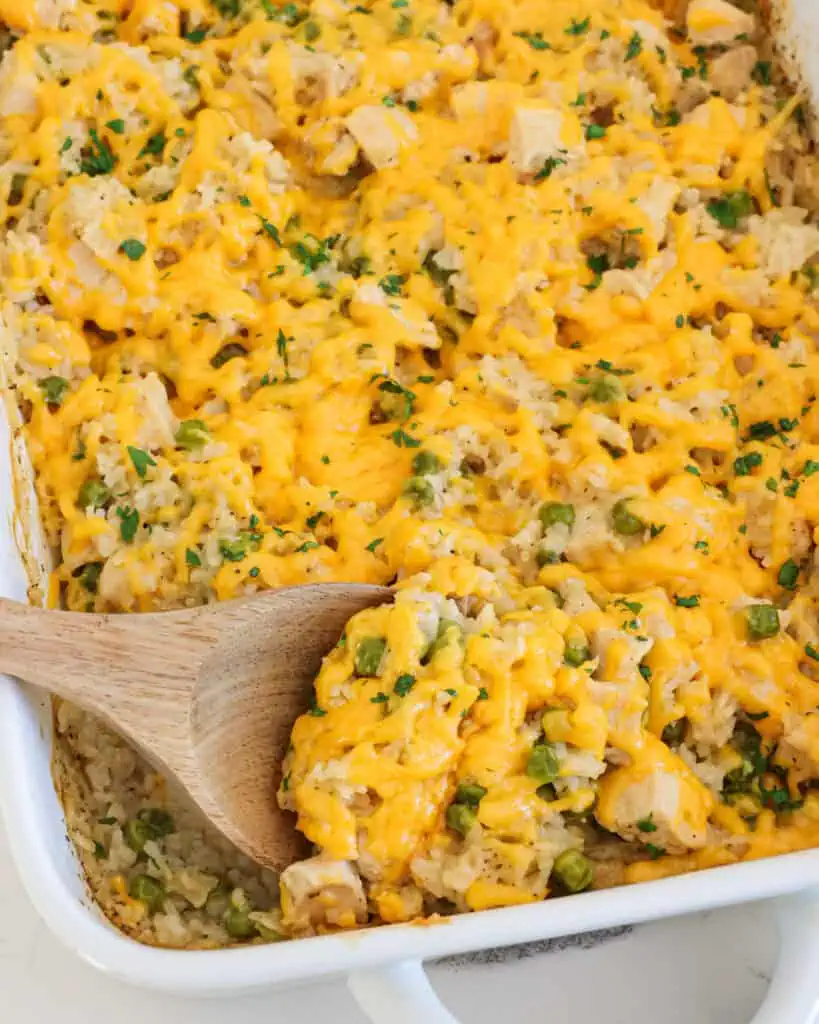 Cheesy Chicken Rice Casserole