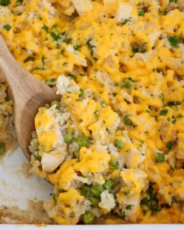 Cheesy Chicken Rice Casserole